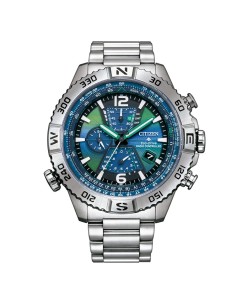 Citizen AT8220-55W Reloj Radiocontrolado Hombre Eco-Drive Cronógrafo Acero. Edición Limitada