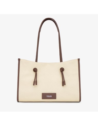 Shopper grande de jacquard beige TOUS Summer Holidays para mujer