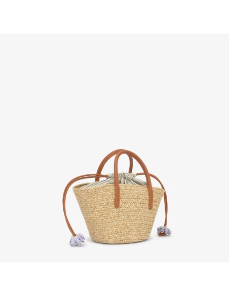 Capazo pequeño natural TOUS Summer Holidays para mujer