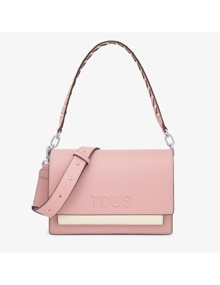 Bandolera mediana rosa empolvado Audree Saffiano TOUS para mujer