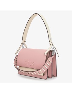 Bandolera mediana rosa empolvado Audree Saffiano TOUS para mujer 2