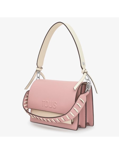 Bandolera mediana rosa empolvado Audree Saffiano TOUS para mujer