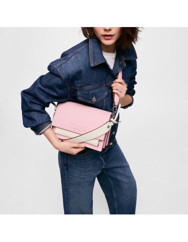 Bandolera mediana rosa empolvado Audree Saffiano TOUS para mujer