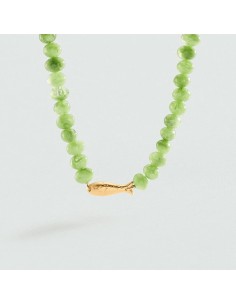 Collar Corto Calma Verde y Dorado para Mujer | Agatha Paris