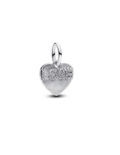 Charm Colgante Grabable en plata de ley Corazón Amor | Pandora Oficial