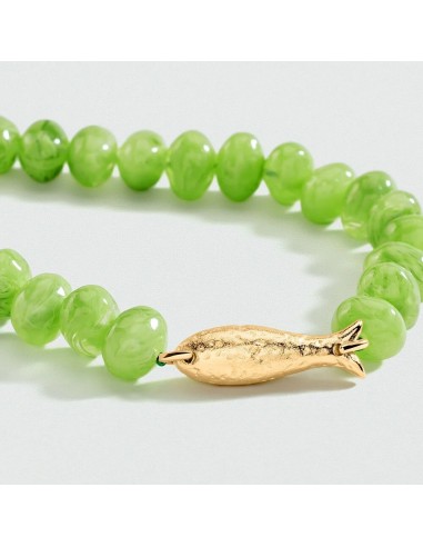 Collar Corto Calma Verde y Dorado para Mujer | Agatha Paris