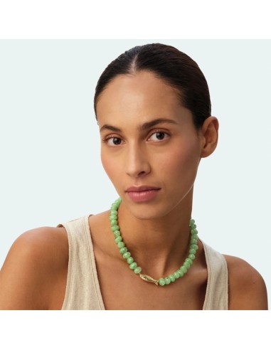 Collar Corto Calma Verde y Dorado para Mujer | Agatha Paris