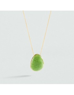 Collar Largo Calma Verde y Dorado para Mujer | Agatha Paris