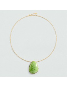 Collar Largo Calma Verde y Dorado para Mujer | Agatha Paris 2