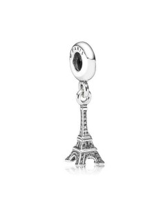 Charm Pandora de plata de ley. Torre Eiffel. Coleccion Iconos Nacionales.