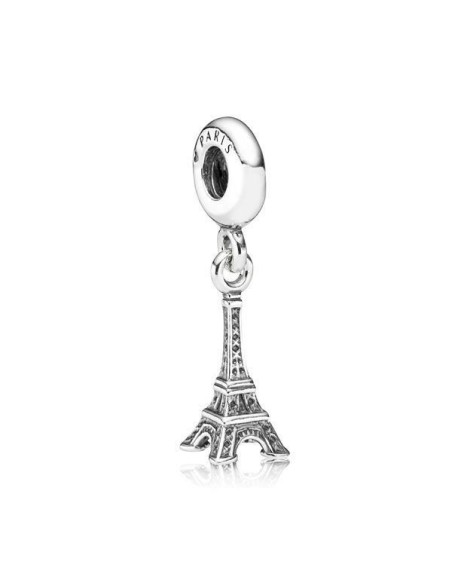 Charm Pandora de plata de ley. Torre Eiffel. Coleccion Iconos Nacionales.