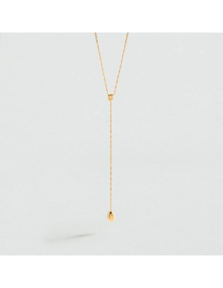 Collar Largo Calma Dorado para Mujer | Agatha Paris