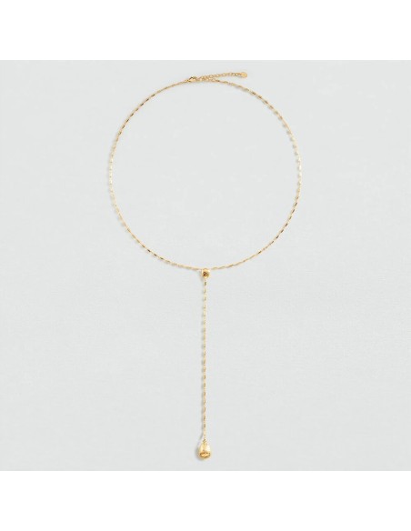 Collar Largo Calma Dorado para Mujer | Agatha Paris