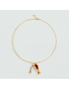 Collar Largo Calma Marrón y Dorado para Mujer | Agatha Paris 2