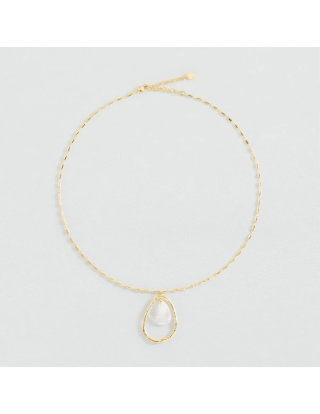 Collar Midi Calma Blanco y Oro para Mujer | Agatha Paris