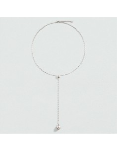 Collar Largo Calma Plateado para Mujer | Agatha Paris 2
