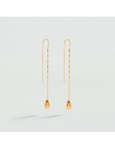 Pendientes Largos Calma Dorados para Mujer | Agatha Paris 2