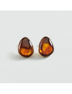Pendientes Largos Calma Marrón y Dorado para Mujer | Agatha Paris