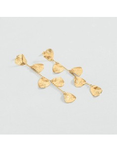 Pendientes Largos Calma Dorados para Mujer | Agatha Paris