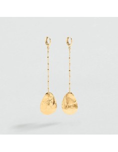 Pendientes Largos Calma Dorados para Mujer | Agatha Paris 2