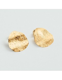 Pendientes Cortos Calma Dorados para Mujer | Agatha Paris