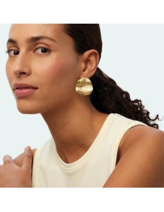 Pendientes Cortos Calma Dorados para Mujer | Agatha Paris 2