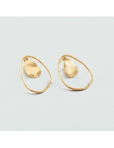 Pendientes Largos Calma Dorados para Mujer | Agatha Paris