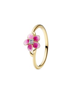 Anillo Flor de Vaiana Disney x Pandora Plata de Ley y Baño en Oro 14k 163844C01