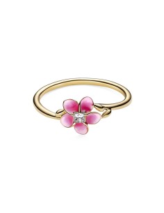 Anillo Flor de Vaiana Disney x Pandora Plata de Ley y Baño en Oro 14k 163844C01 2