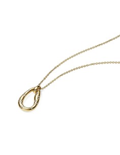 Collar Forma Orgánica con Gemas Engastadas Pandora con Recubrimiento de Oro de 14k 364666C01