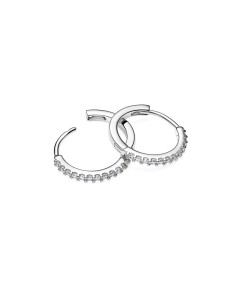 Pendientes de Aro Mini Brillantes Pandora Plata de Ley con Circonitas 294649C01 2