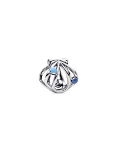 Charm Concha en Filigrana Pandora Plata de Ley con Cristales Azules 794695C01