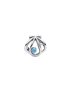 Charm Concha en Filigrana Pandora Plata de Ley con Cristales Azules 794695C01 2