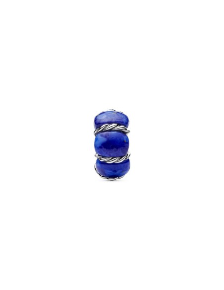 Charm Separador Boya Marítima Pandora Plata de Ley con Cristales Azules 794693C01