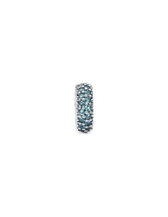 Charm Separador Gemas Azul Hielo Pandora Plata de Ley con Cristales Azul Claro 791359C01 2