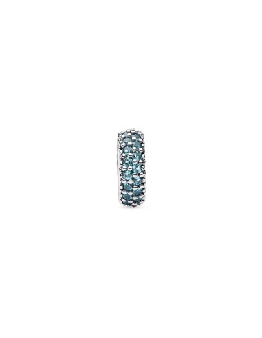 Charm Separador Gemas Azul Hielo Pandora Plata de Ley con Cristales Azul Claro 791359C01