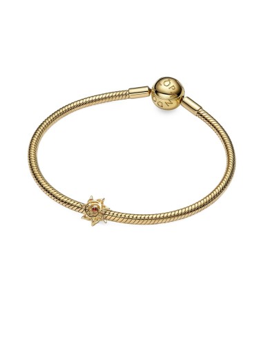 Charm Sol en Filigrana Pandora con Recubrimiento de Oro de 14k y Cristales 764625C01