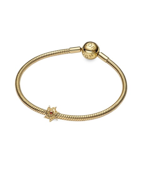 Charm Sol en Filigrana Pandora con Recubrimiento de Oro de 14k y Cristales 764625C01