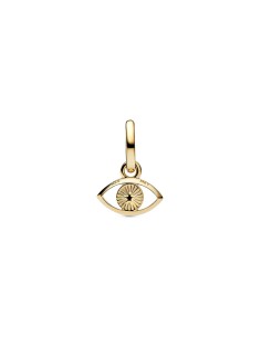 Charm Colgante Mini Ojo Turco Azul con recubrimiento de oro 14k 2