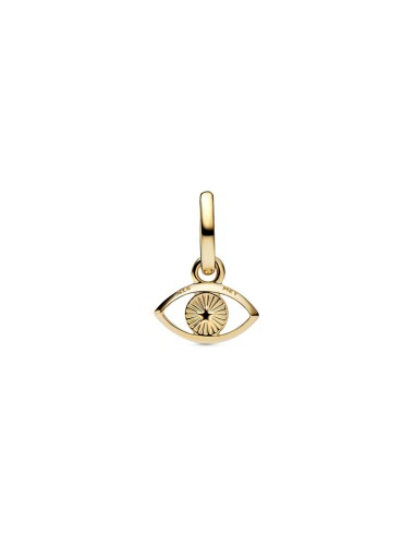 Charm Colgante Mini Ojo Turco Azul con recubrimiento de oro 14k