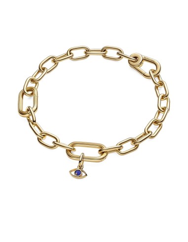 Charm Colgante Mini Ojo Turco Azul con recubrimiento de oro 14k
