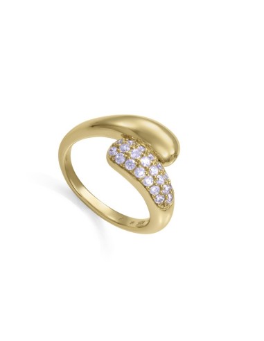 Anillo Viceroy Mujer Plata de Ley Baño Oro Cruzado 2377A014-30