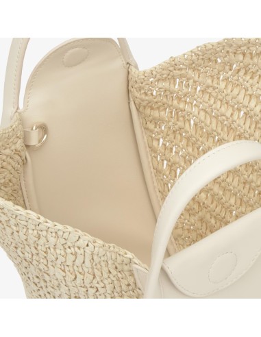 Capazo mediano negro TOUS Tulip Rafia para mujer | Bolso shopper elegante