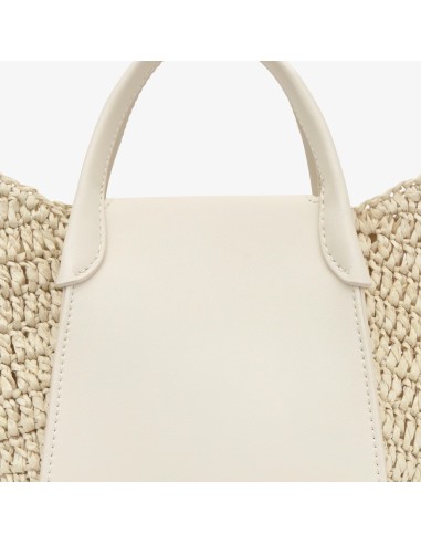 Capazo mediano negro TOUS Tulip Rafia para mujer | Bolso shopper elegante