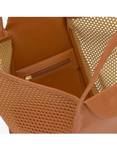 Capazo mediano camel TOUS Tulip Cutout para mujer | Bolso shopper de verano 2