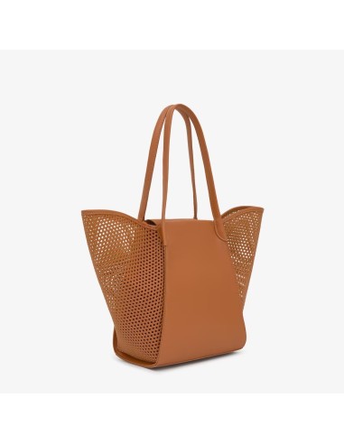 Capazo mediano camel TOUS Tulip Cutout para mujer | Bolso shopper de verano