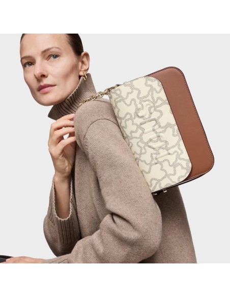 Capazo mediano beige TOUS La Rue New para mujer | Bolso de rafia elegante