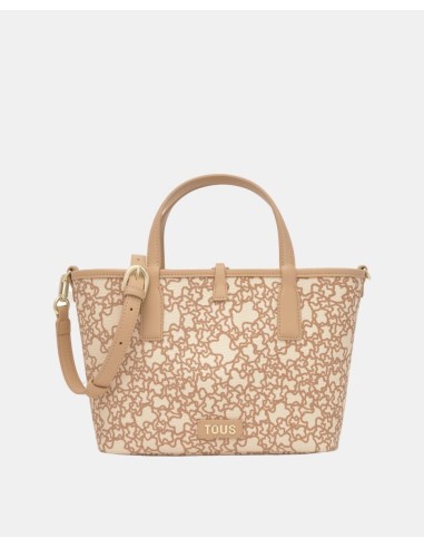 Capazo mediano TOUS Double-Way Kaos Mini beige reversible