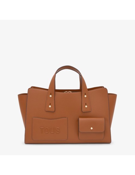 Bolso bowling mediano camel TOUS Back to basics