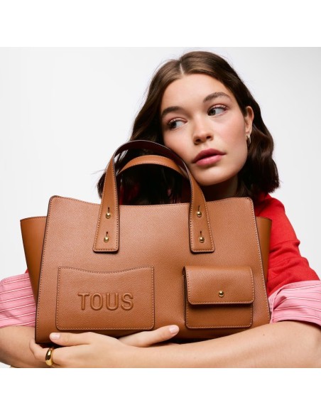 Bolso bowling mediano camel TOUS Back to basics